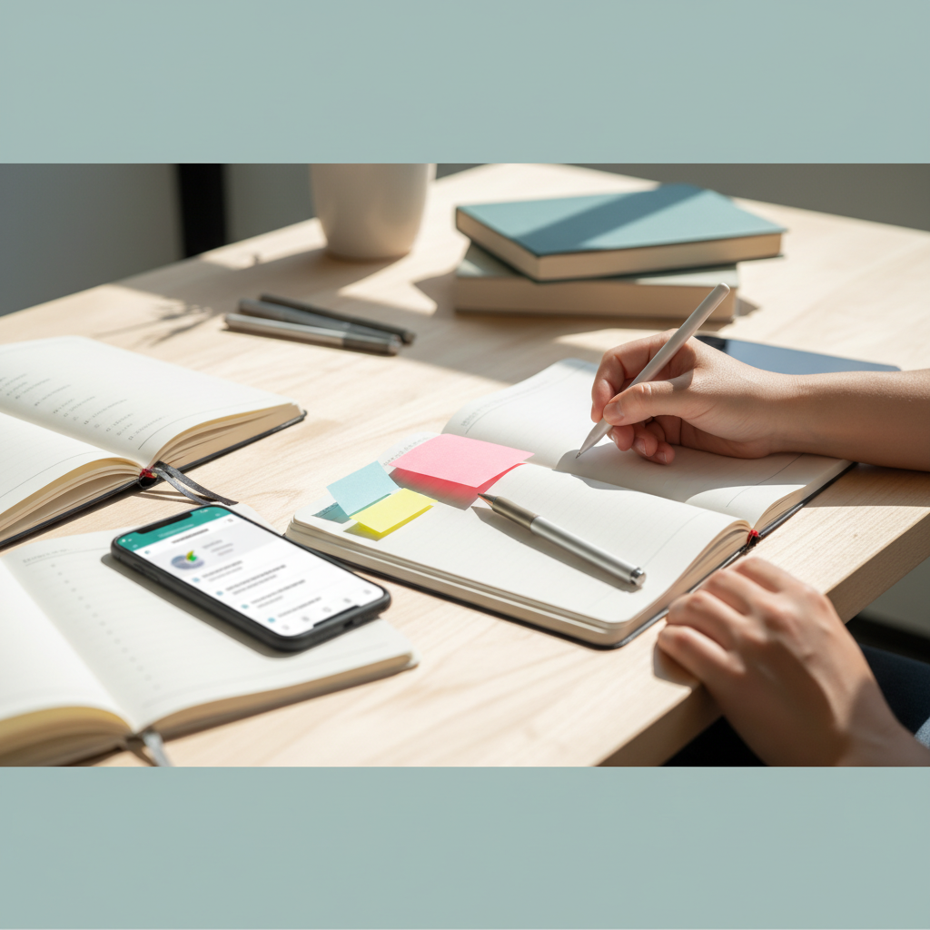 続けやすくするためにやめたこと・足したことをイメージした場面