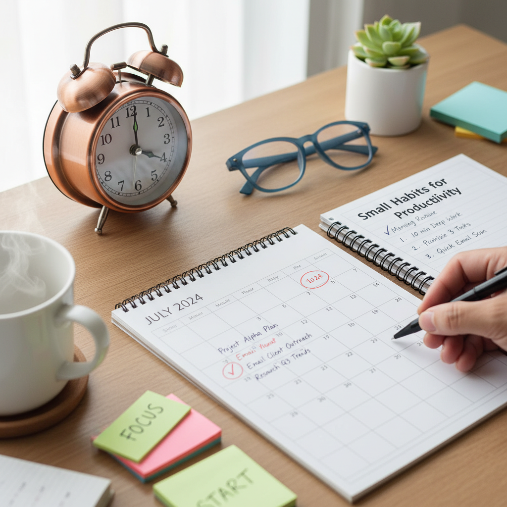 先延ばし やめる 方法を見直して最初に効いたことをイメージした場面