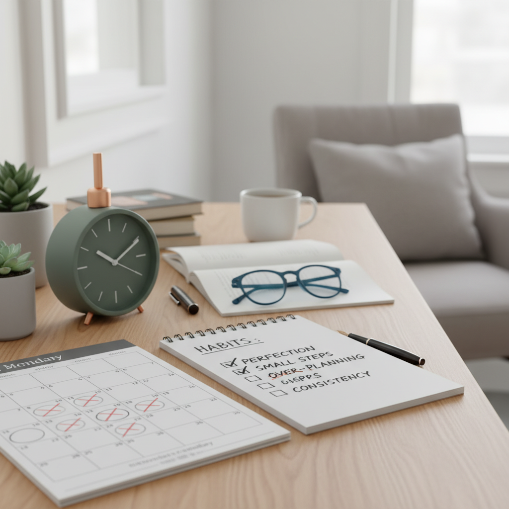 続けやすくするためにやめたこと・足したことをイメージした場面