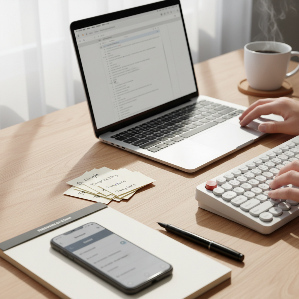 メール返信 時短を見直して最初に効いたことをイメージした場面