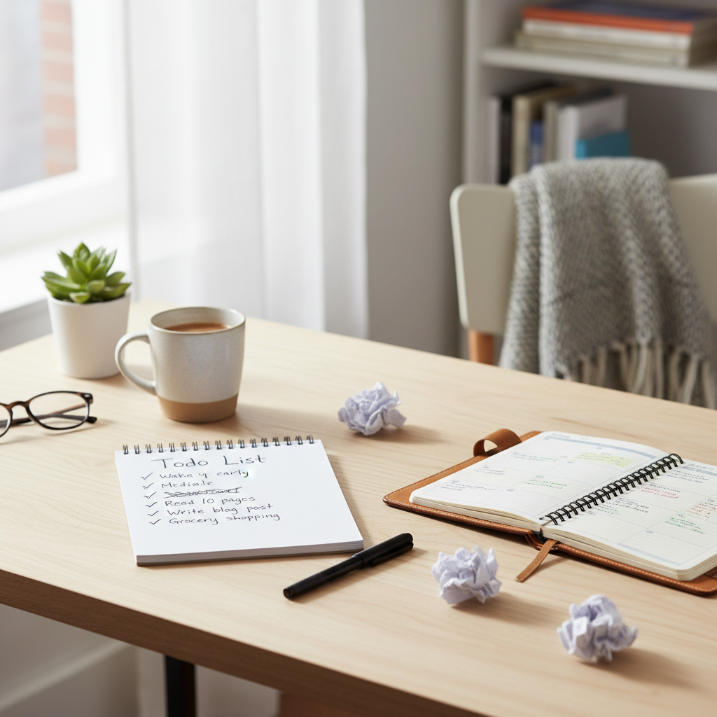 続けやすくするためにやめたこと・足したことをイメージした場面