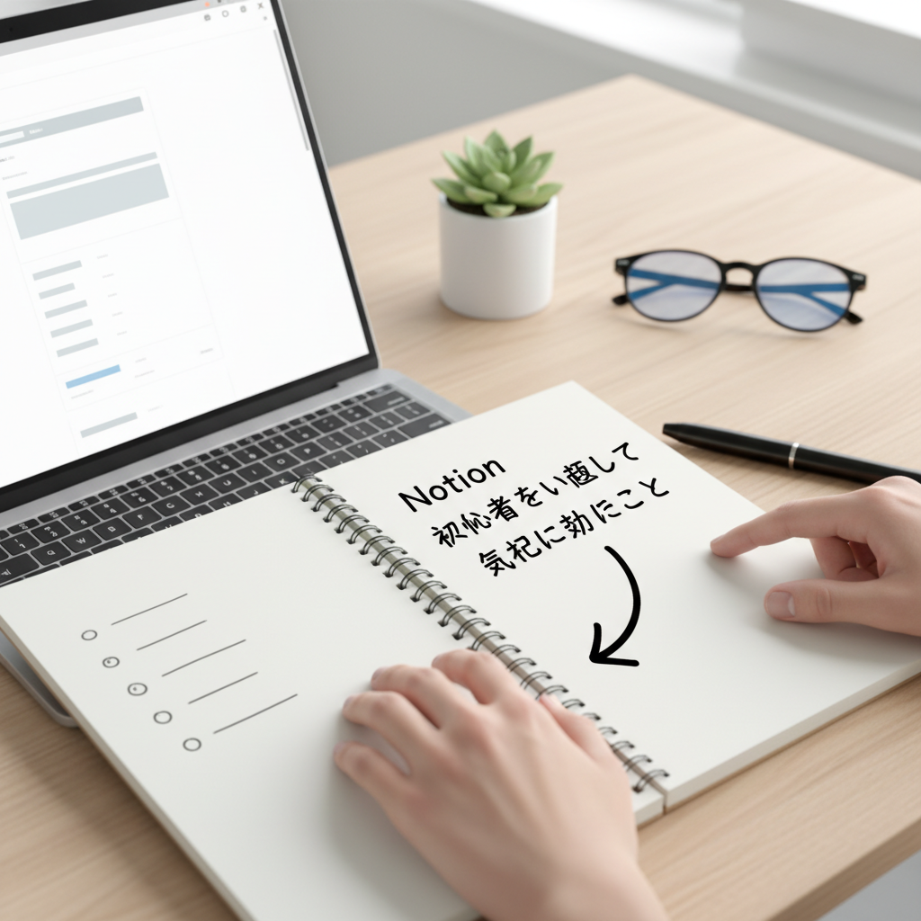 Notion 初心者を見直して最初に効いたことをイメージした場面