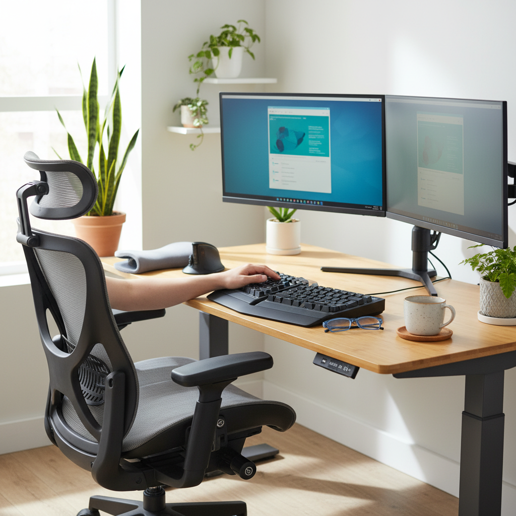 PC作業 疲れ 軽減を見直して最初に効いたことをイメージした場面