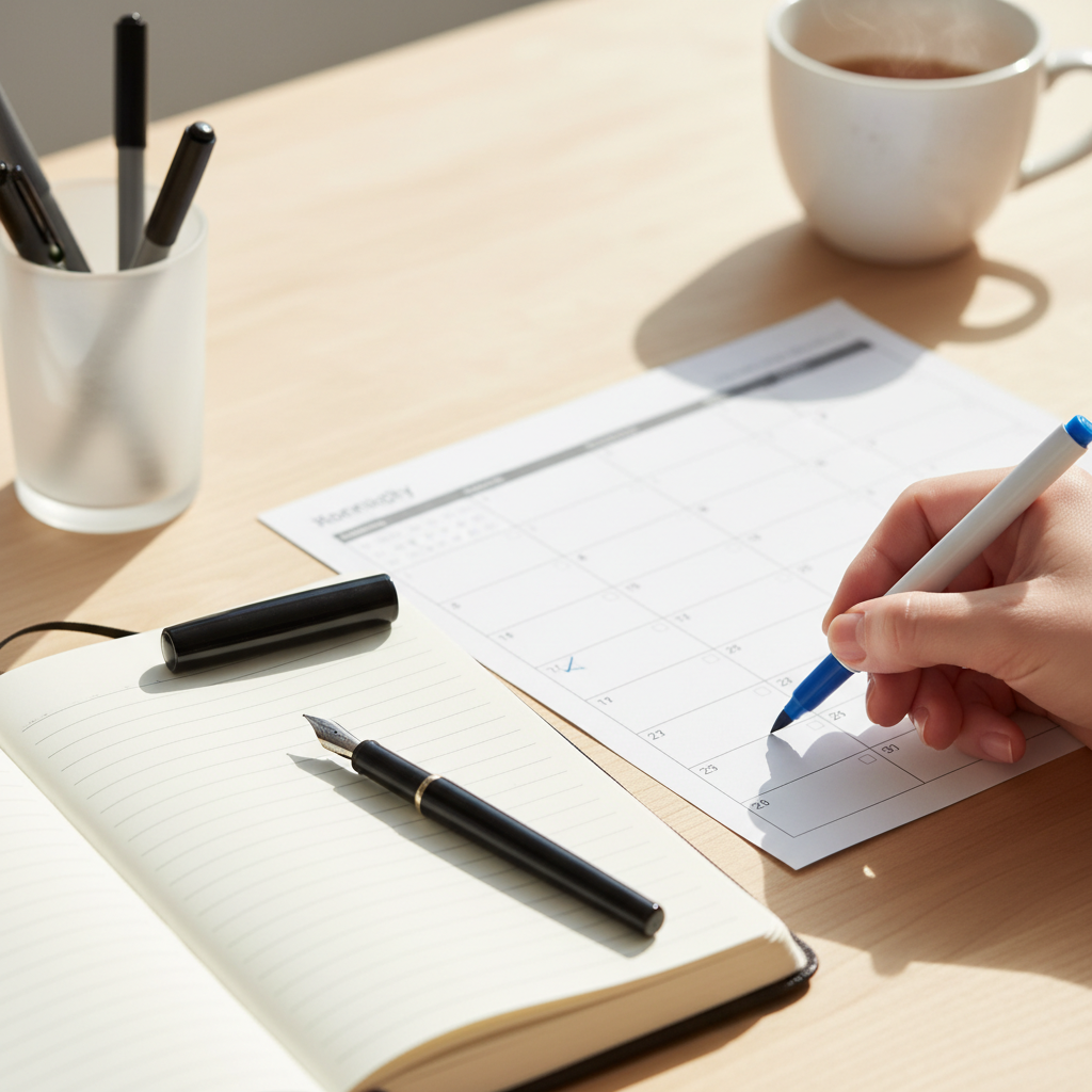 週次レビュー やり方を見直して最初に効いたことをイメージした場面