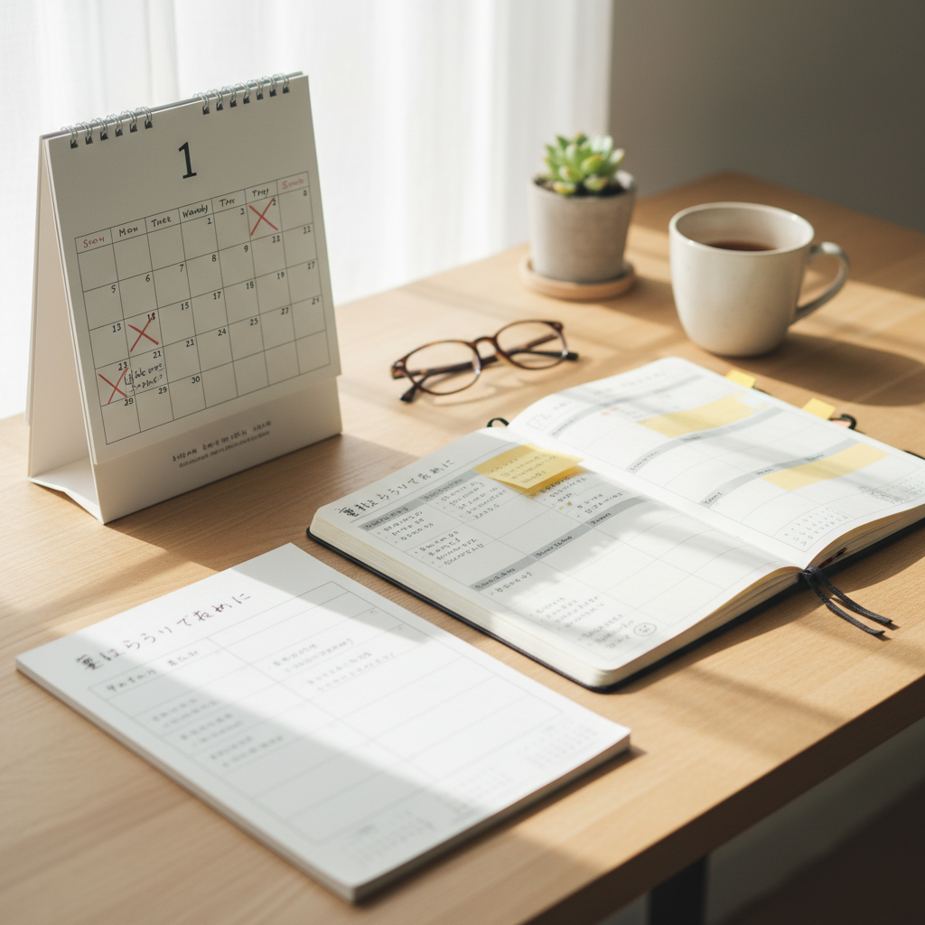 続けやすくするためにやめたこと・足したことをイメージした場面