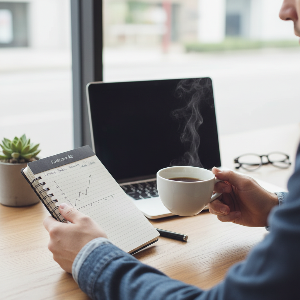 投資 初心者 つみたてを見直して最初に効いたことをイメージした場面