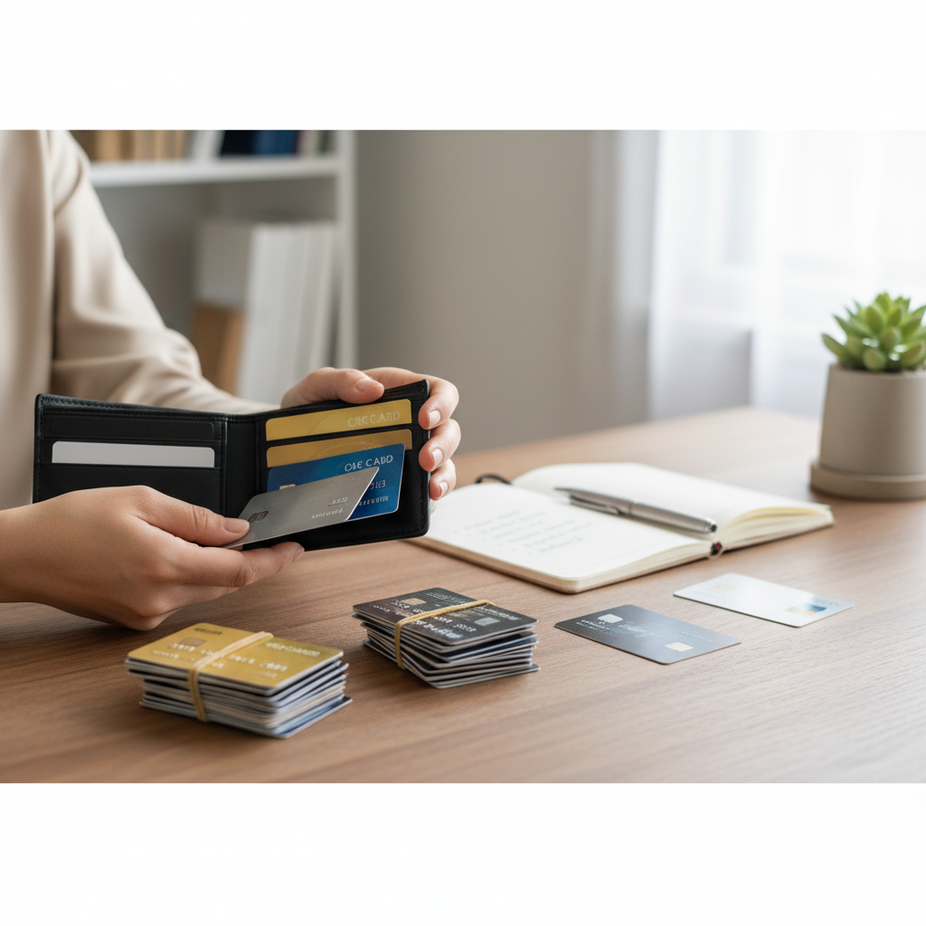 クレジットカード 整理を見直して最初に効いたことをイメージした場面