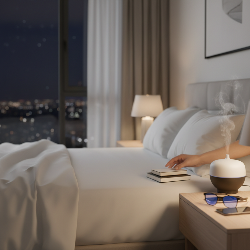 睡眠の質 上げるを見直して最初に効いたことをイメージした場面