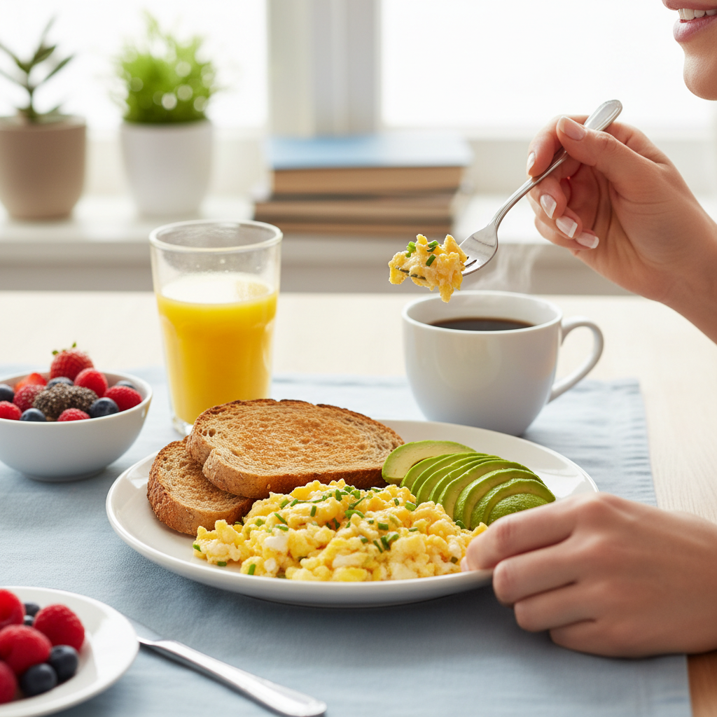 朝食 抜かない 効果を見直して最初に効いたことをイメージした場面