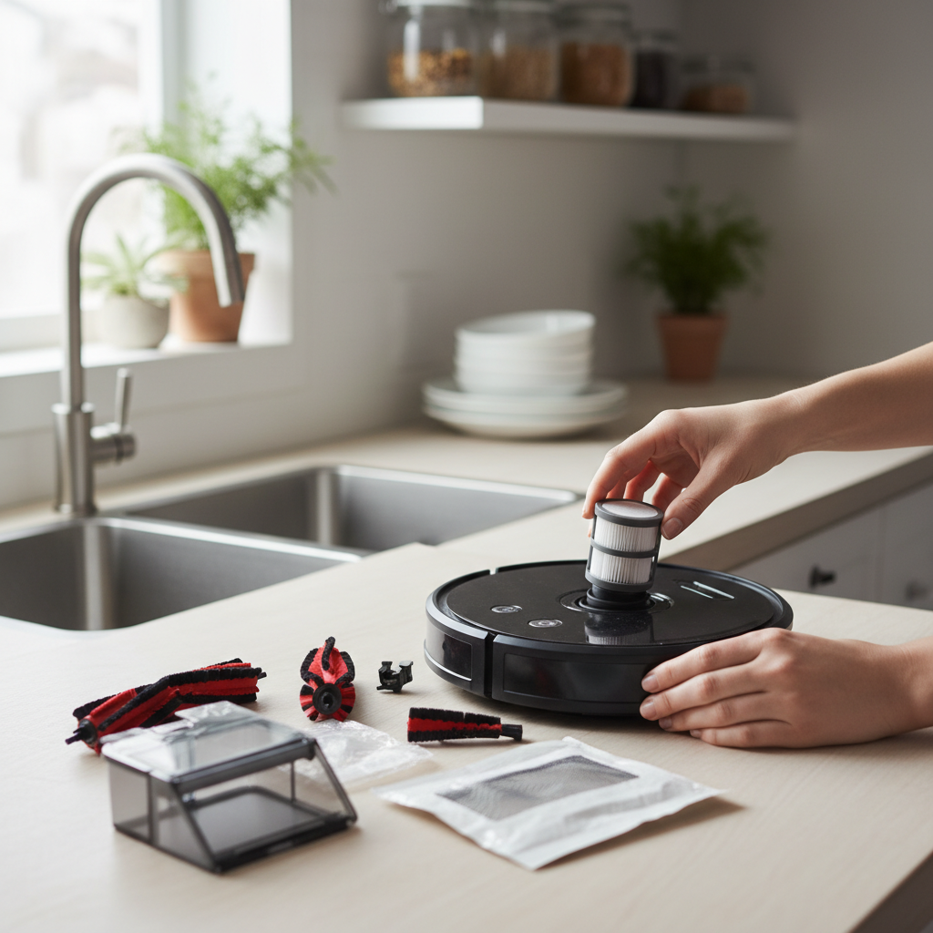 ロボット掃除機の口コミを見直して最初に効いたことをイメージした場面