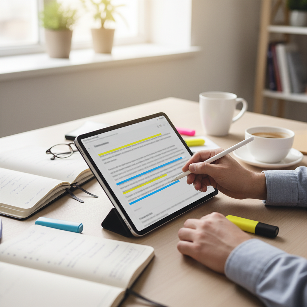 AI 要約 ツールを見直して最初に効いたことをイメージした場面