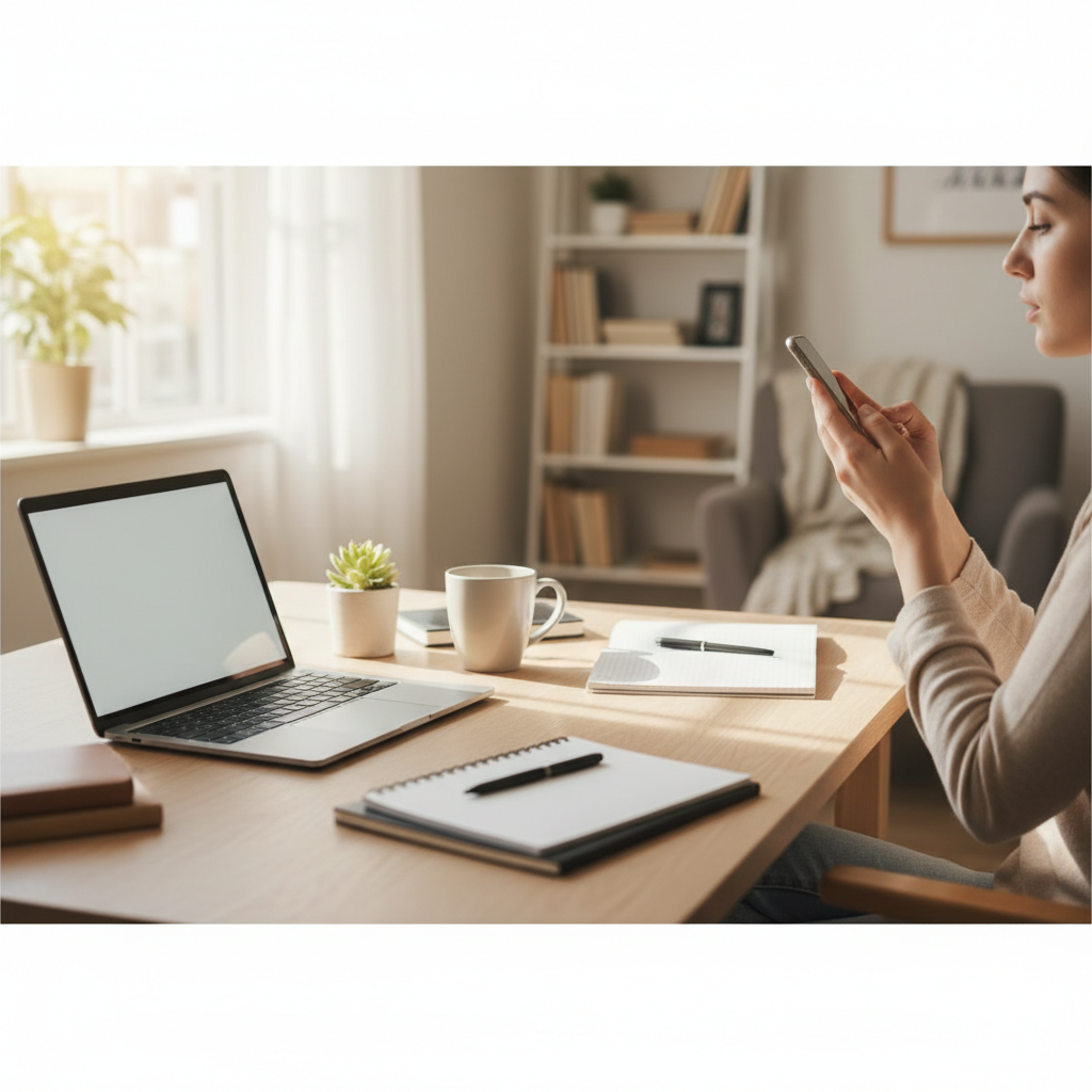 続けやすくするためにやめたこと・足したことをイメージした場面