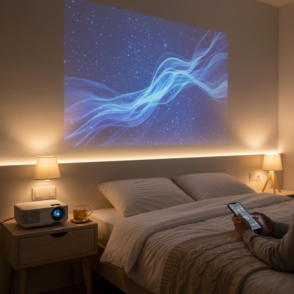 ミニプロジェクター おすすめを見直して最初に効いたことをイメージした場面