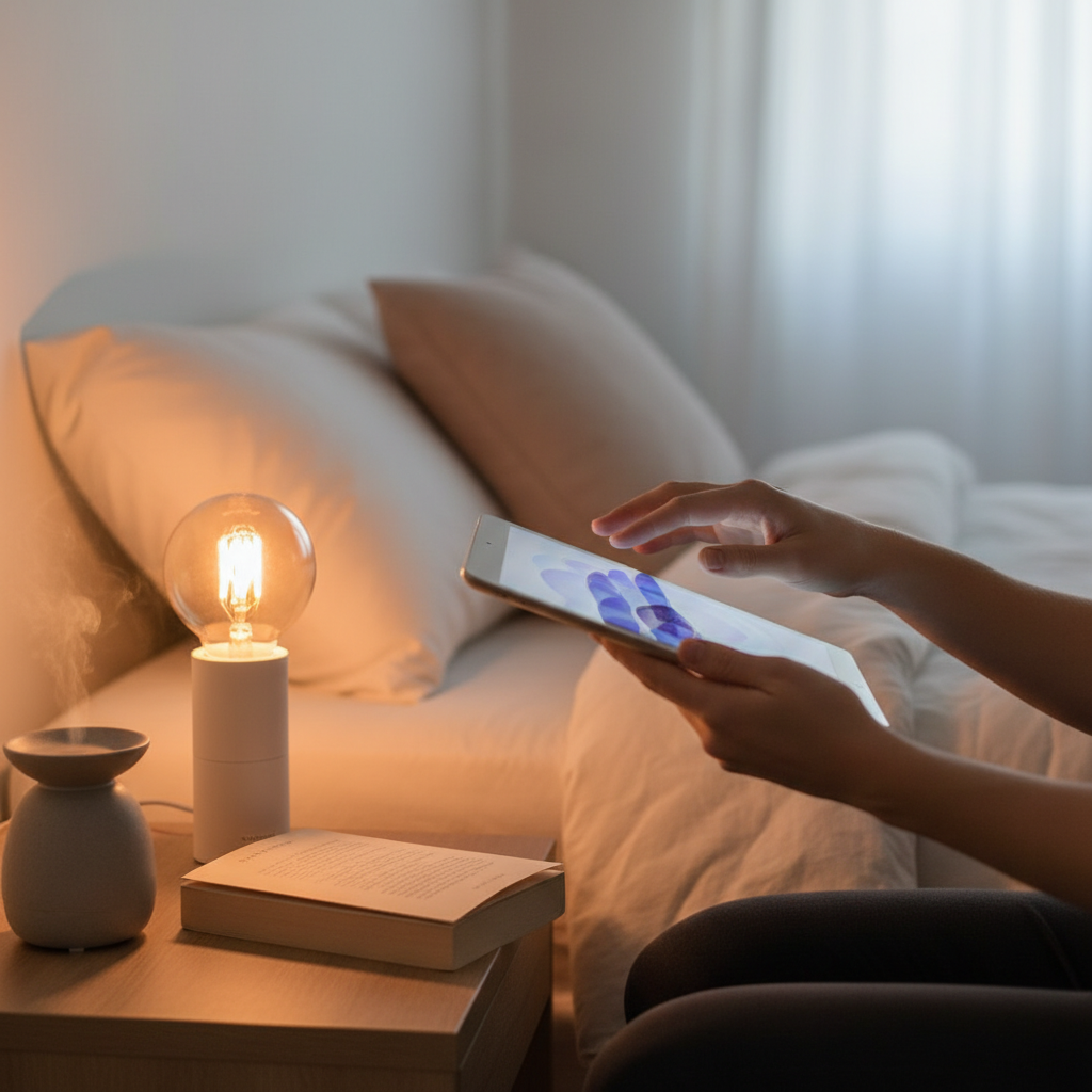 スマート電球 便利を見直して最初に効いたことをイメージした場面